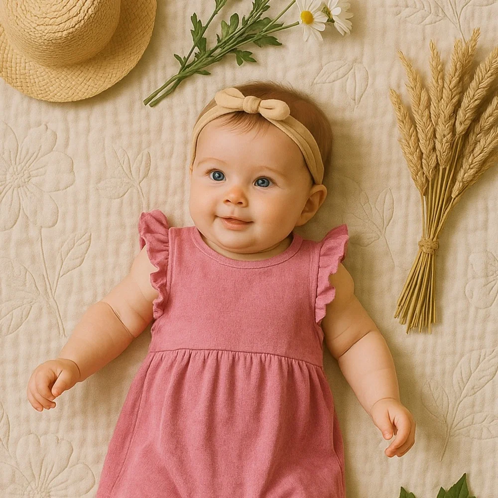 Splendid Baby Girl Pink Ruffle Corduroy Dress 6–12 months